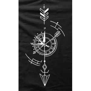 Camiseta Flechas geometricas-detalle