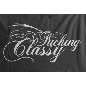 Camiseta Fucking classy-detalle