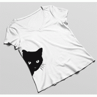 Camiseta Gato-Asomando