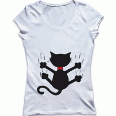 Camiseta Gato resbalando