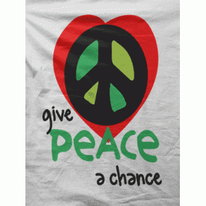 Camiseta Give peace..-detalle