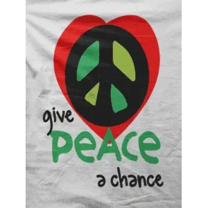 Camiseta Give peace..-detalle