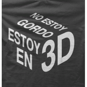 Camiseta Gordo 3D-detalle