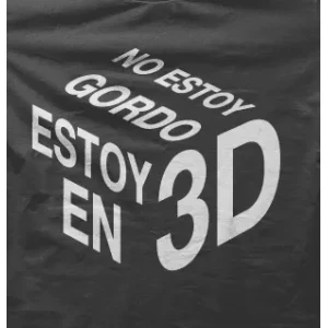 Camiseta Gordo 3D-detalle