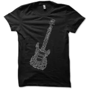 Camiseta Guitarra-letras