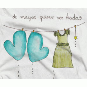 Camiseta Hada Verde-detalle