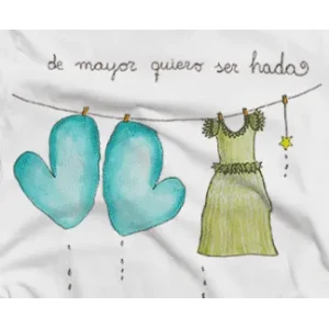 Camiseta Hada Verde-detalle