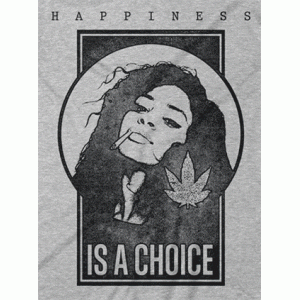 Camiseta Happiness is a choice-detalle
