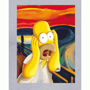 Camiseta Homer el grito-detalle