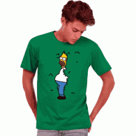 Camiseta Homer-en-el-seto