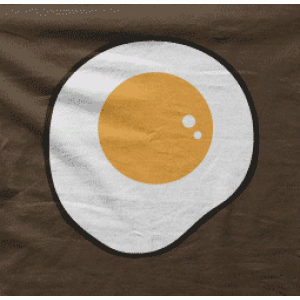 Camiseta Huevo frito-detalle