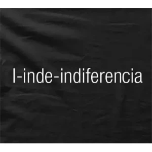Camiseta Indiferencia-detalle