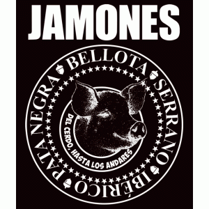 Camiseta Jamones-detalle