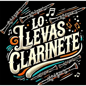 Camiseta Lo llevas clarinete-detalle