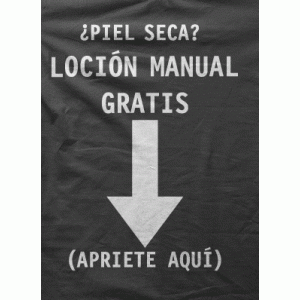 Camiseta Loción manual -detalle