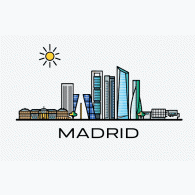 Camiseta Madrid-skyline-detalle