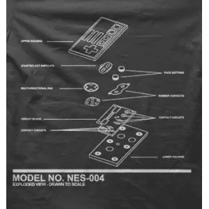 Camiseta Mando Nintendo-detalle