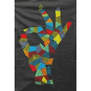 Camiseta Mano colores-detalle