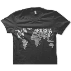 Camiseta Mapa Mundi I