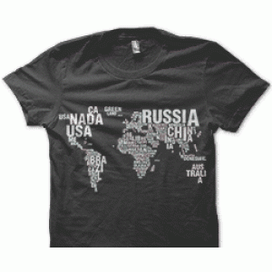 Camiseta Mapa Mundi I