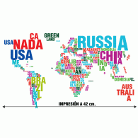 Camiseta Mapa Mundi-detalle