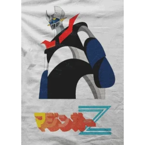 Camiseta Mazinger Z blanco-detalle