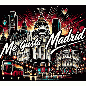 Camiseta Me Gusta Madrid-detalle