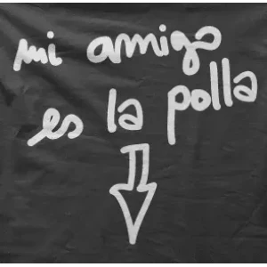 Camiseta Mi amigo es..-detalle