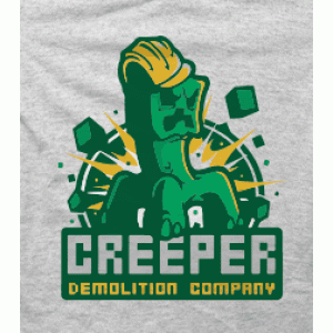 Camiseta Minecraft Creeper-detalle