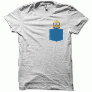 Camiseta Minions-bolsillo