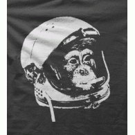 Camiseta Mono astronauta-detalle