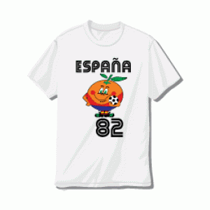 Camiseta Naranjito oficial | Réplica Mundiales 1982 