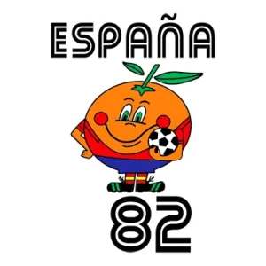 Camiseta Naranjito oficial | Réplica Mundiales 1982 -detalle