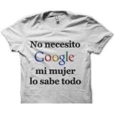 Camiseta No necesito Google