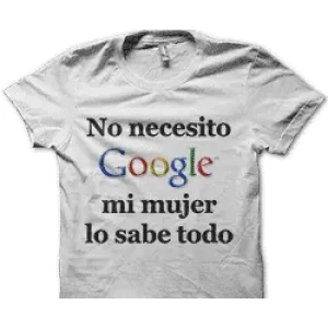 Camiseta No necesito Google