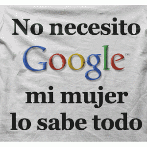 Camiseta No necesito Google-detalle