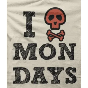 Camiseta Odio los lunes-detalle