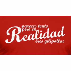 Camiseta Pareces tonto-detalle
