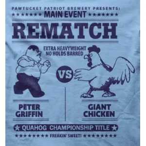 Camiseta Peter vs Pollo-detalle