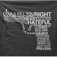 Camiseta Pistola letras-detalle