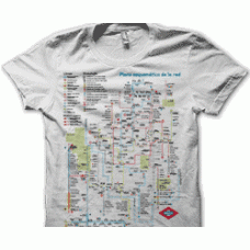 Camiseta Plano metro madrid