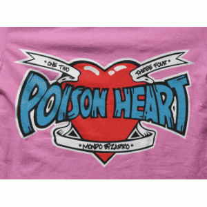Camiseta Poison heart-detalle