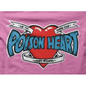 Camiseta Poison heart-detalle