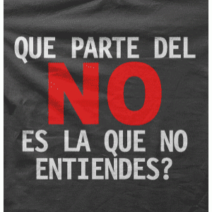 Camiseta Que parte del No-detalle