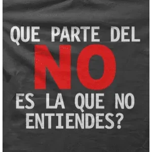Camiseta Que parte del No-detalle