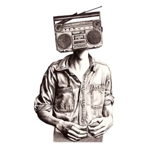 Camiseta Radio Head-detalle