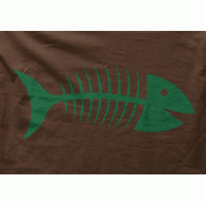 Camiseta Raspa de pez-detalle