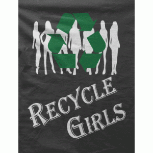 Camiseta Recicla chicas-detalle