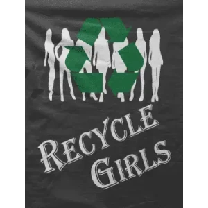 Camiseta Recicla chicas-detalle
