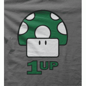 Camiseta Seta 1UP verde-detalle
